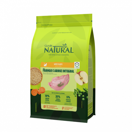 Guabi Natural Kitten для котят Цыпленок рис 1,5кг
