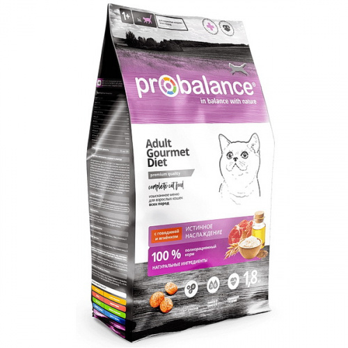 ProBalance сух д к говяд ягненок Gourmet Die 1,8кг