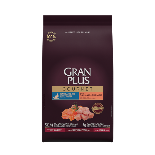 GRANPLUS Cat Sterilized Лосось цыпленок 1кг