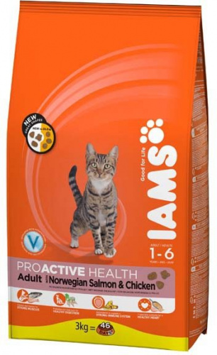 IAMS д к с лососем 1,5 кг