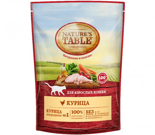 Nature's Table корм для кошек Курица 190г