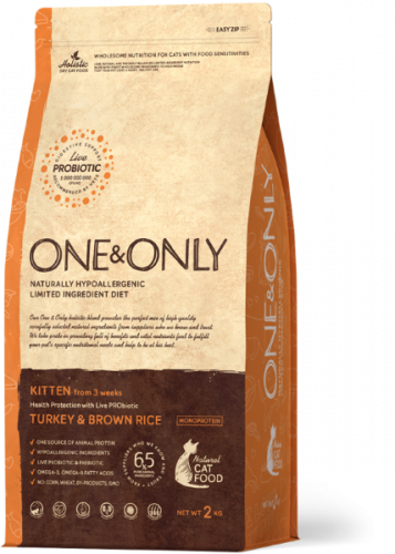 Промо One&Only д к Индор Индейка с рисом 400+400г