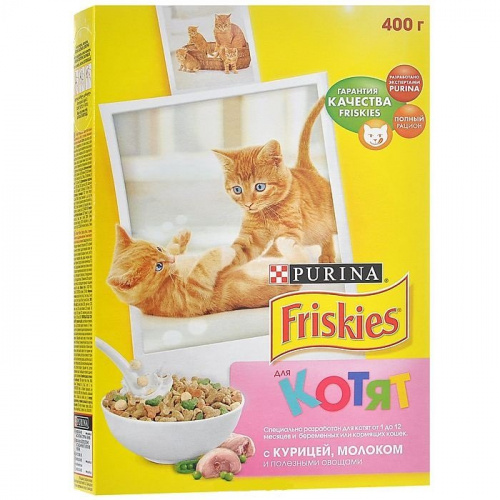 ФРИСКИС д котят сух. 400г (1 10)