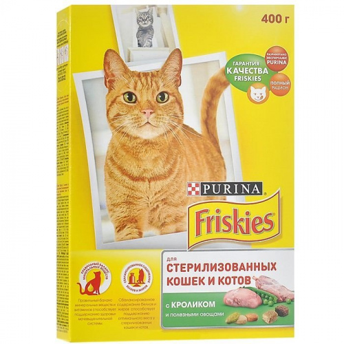 ФРИСКИС д к сух. стер. крол.овощи  300г (1 10)