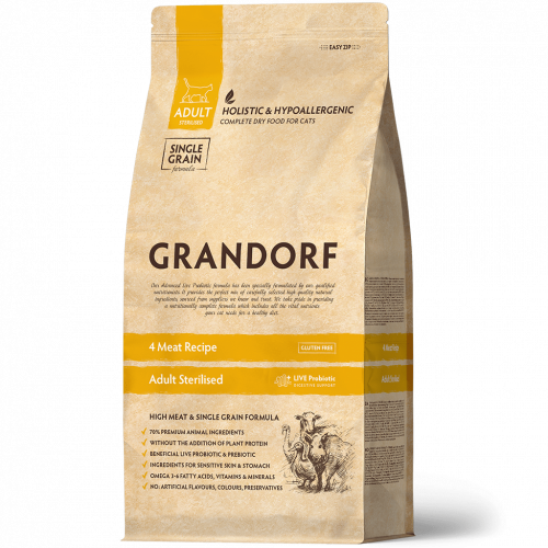 Grandorf Probiotic д к стерил. 4мяса с рисом 2кг