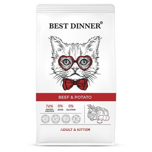 Best Dinner д к Adult Говядина картофель 1,5кг
