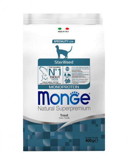 Monge Cat Sterilized д к стерил. с форелью 400г