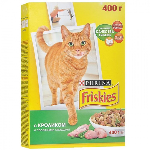 ФРИСКИС д к сух. крол.курица.овощи  400г (1 10)