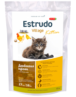 Порцелан Estrudo Village д котят с курицей 400г