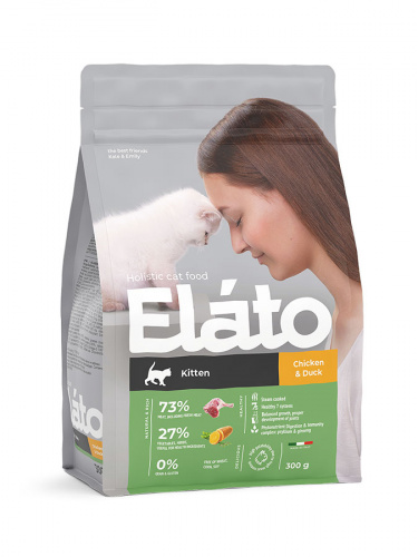 Elato Holistic д котят Курица Утка 300г