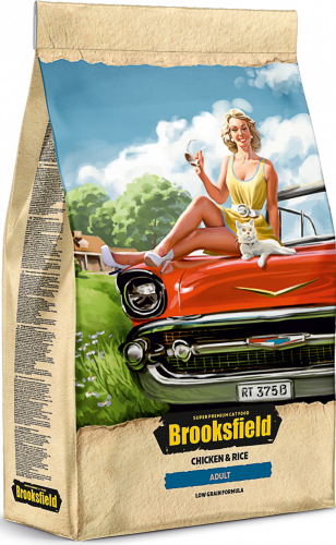 Brooksfield Adult курица рис д кош 400г