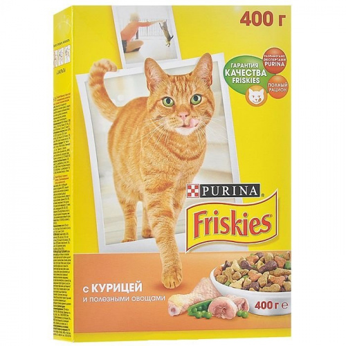 ФРИСКИС д к проф. комк.шерсти курица.овощи 300г