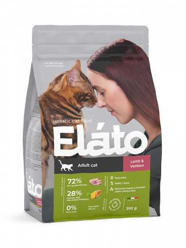 Elato Holistic д кош Ягненок Оленина 300г